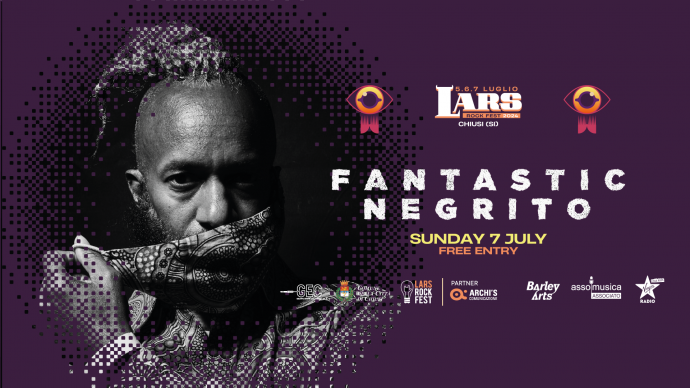 Lars Rock Fest annuncia che il primo headliner dell'edizione 2024 è Fantastic Negrito